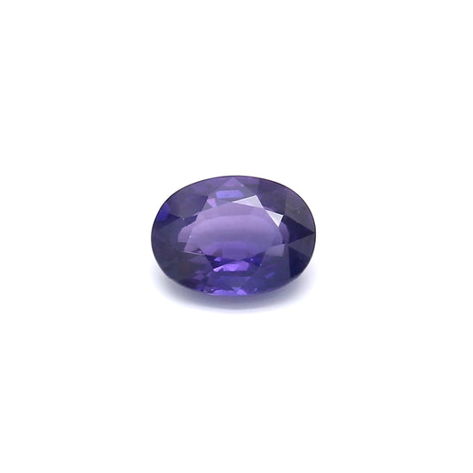 1.32ct Violetish Blue / Purple, Oval Colour Change Sapphire, Heated, Sri Lanka - 7.66 x 5.73 x 3.27mm