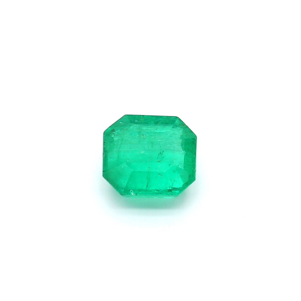 1.34ct Octagon Emerald, Moderate Resin, Colombia - 6.85 x 6.32 x 3.78mm
