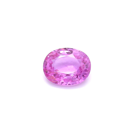 1.39ct Purplish Pink, Oval Sapphire, Heated, Madagascar - 7.85 x 6.25 x 3.24mm
