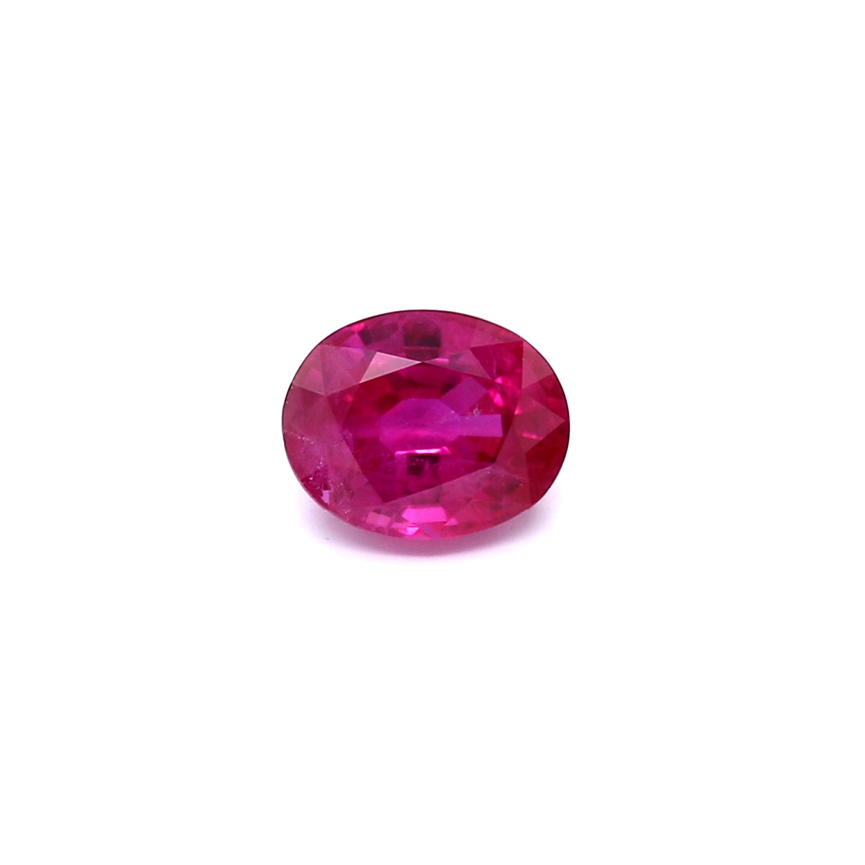 1.39ct Pinkish Red, Oval Ruby, H(a), Myanmar - 7.23 x 5.81 x 3.84mm