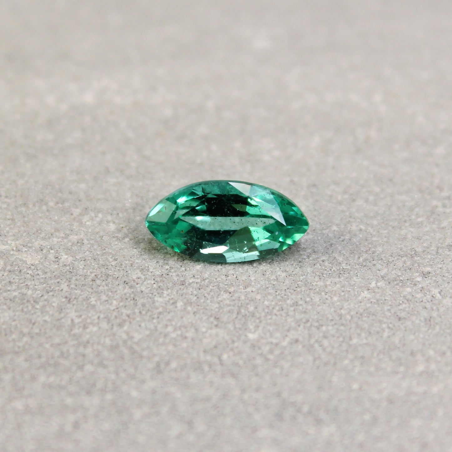 1.42ct Bluish Green, Marquise Emerald, Insignificant Oil, Russia - 10.81 x 5.46 x 4.18mm