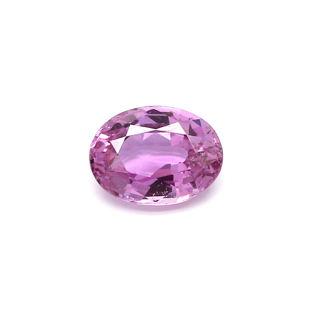 1.43ct Purplish Pink, Oval Sapphire, Heated, Madagascar - 7.56 x 5.64 x 3.66mm