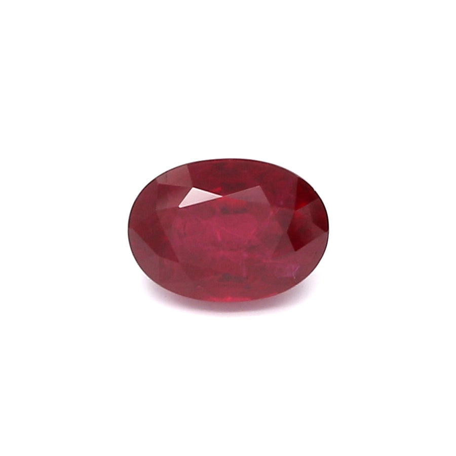 1.47ct Oval Ruby, H(a), Mozambique - 6.99 x 5.00 x 4.37mm
