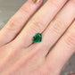 1.54ct Bluish Green, Heart Shape Emerald, Oiled, Zambia - 7.71 x 9.47 x 3.74mm