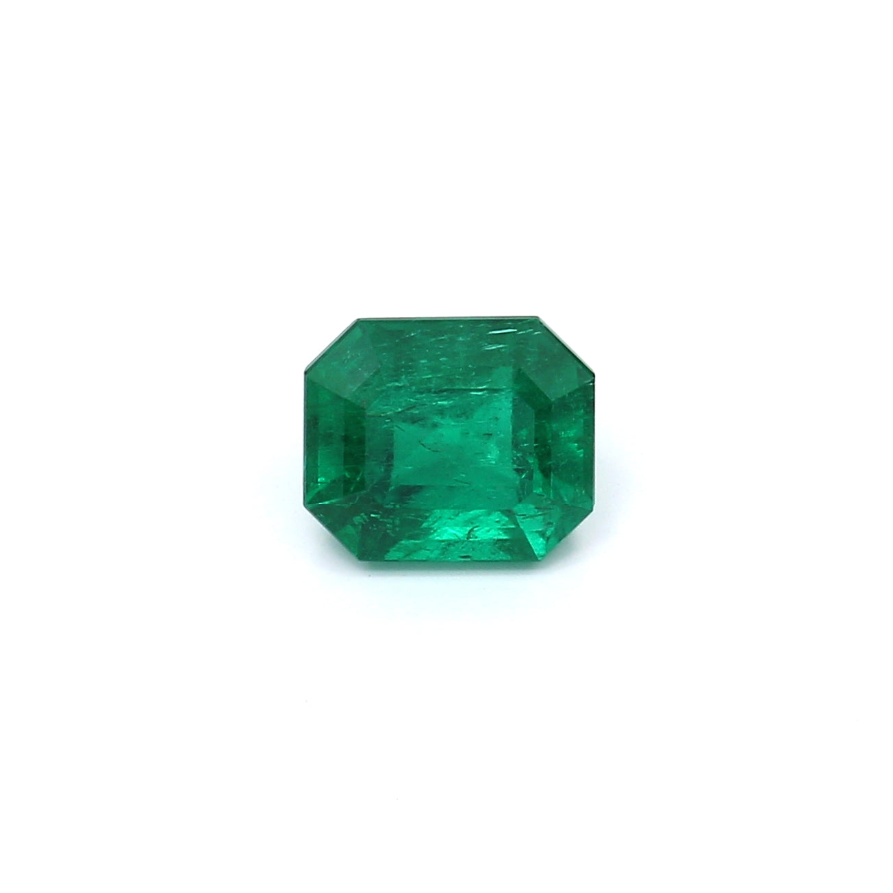 1.62ct Octagon Emerald, Moderate Oil, Colombia - 7.47 x 6.39 x 5.16mm