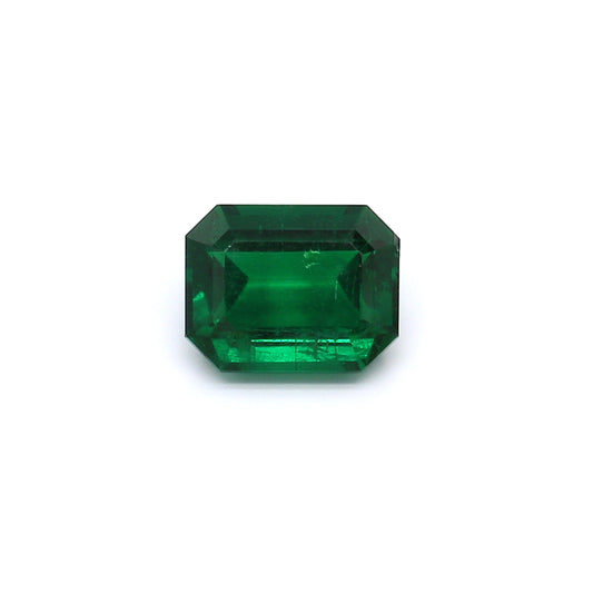 1.62ct Bluish Green, Octagon Emerald, Oiled, Brazil - 8.03 x 6.28 x 4.28mm