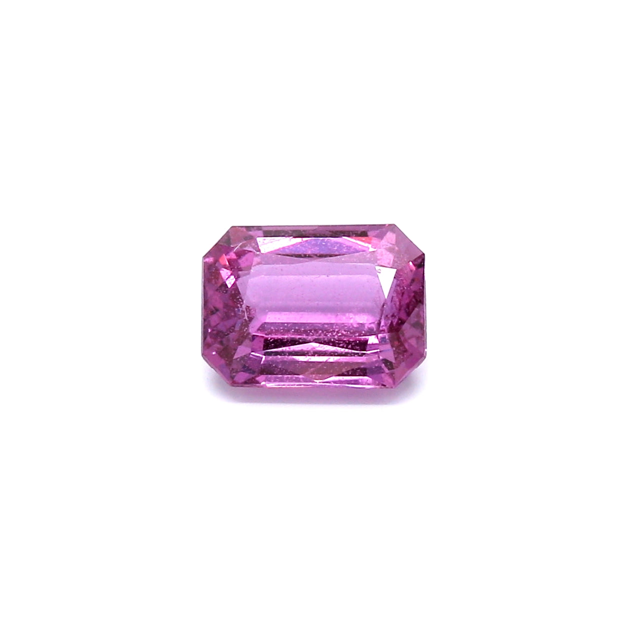 1.65ct Purplish Pink, Octagon Sapphire, Heated, Madagascar - 7.84 x 5.87 x 3.26mm