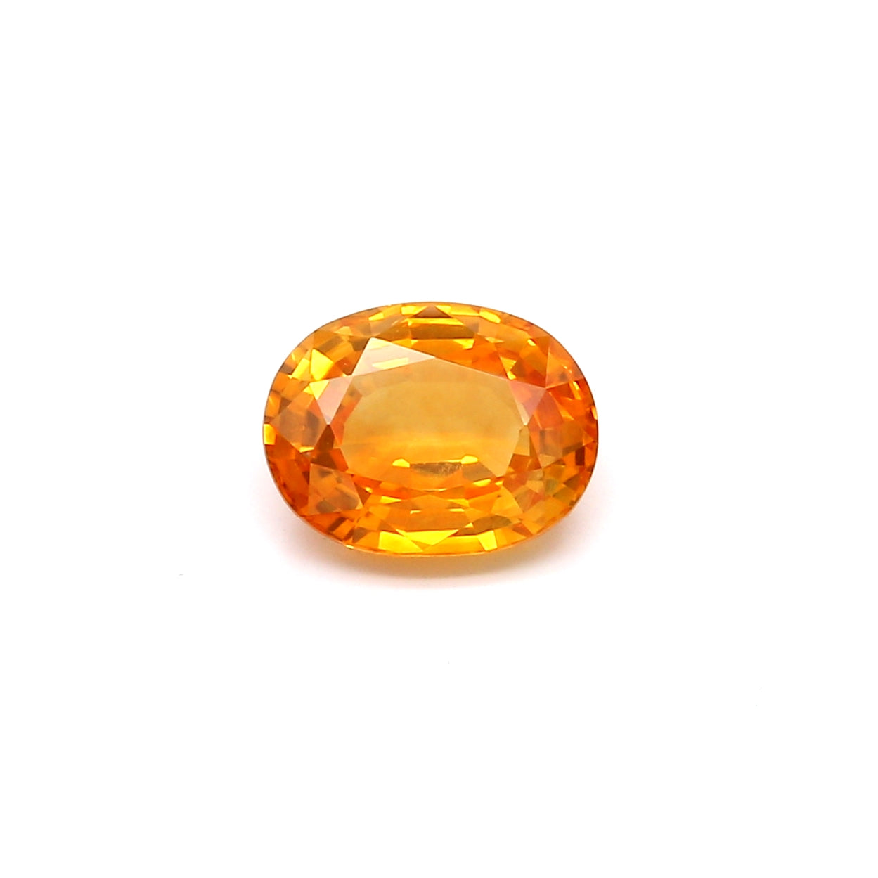 1.83ct Yellowish Orange, Oval Sapphire, Heated, Sri Lanka - 8.31 x 6.48 x 3.66mm