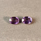 1.86ct Purple, Oval Sapphire Pair, No Heat, Madagascar - 7.00 x 5.20mm