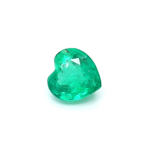 1.87ct Heart Shape Emerald, Moderate Oil, Colombia - 7.81 x 7.64 x 5.27mm