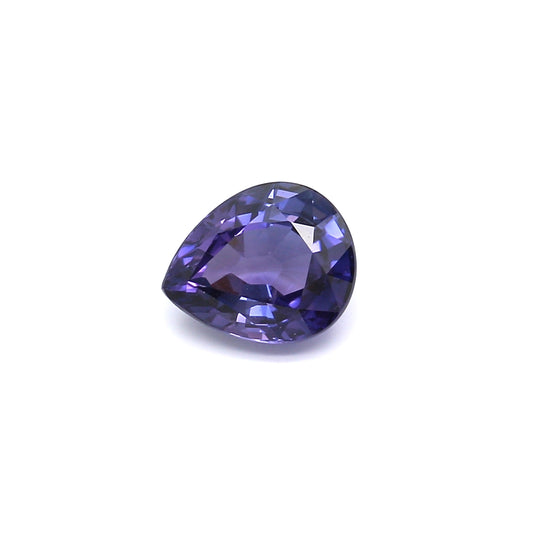 1.89ct Violetish Blue / Purple, Pear Shape Colour Change Sapphire, Heated, Sri Lanka - 8.08 x 6.67 x 4.18mm