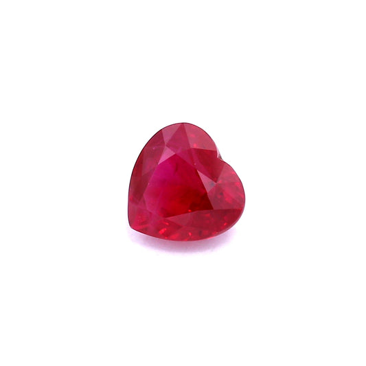 1.90ct Heart Shape Ruby, H(a), Myanmar - 6.99 x 7.45 x 4.43mm