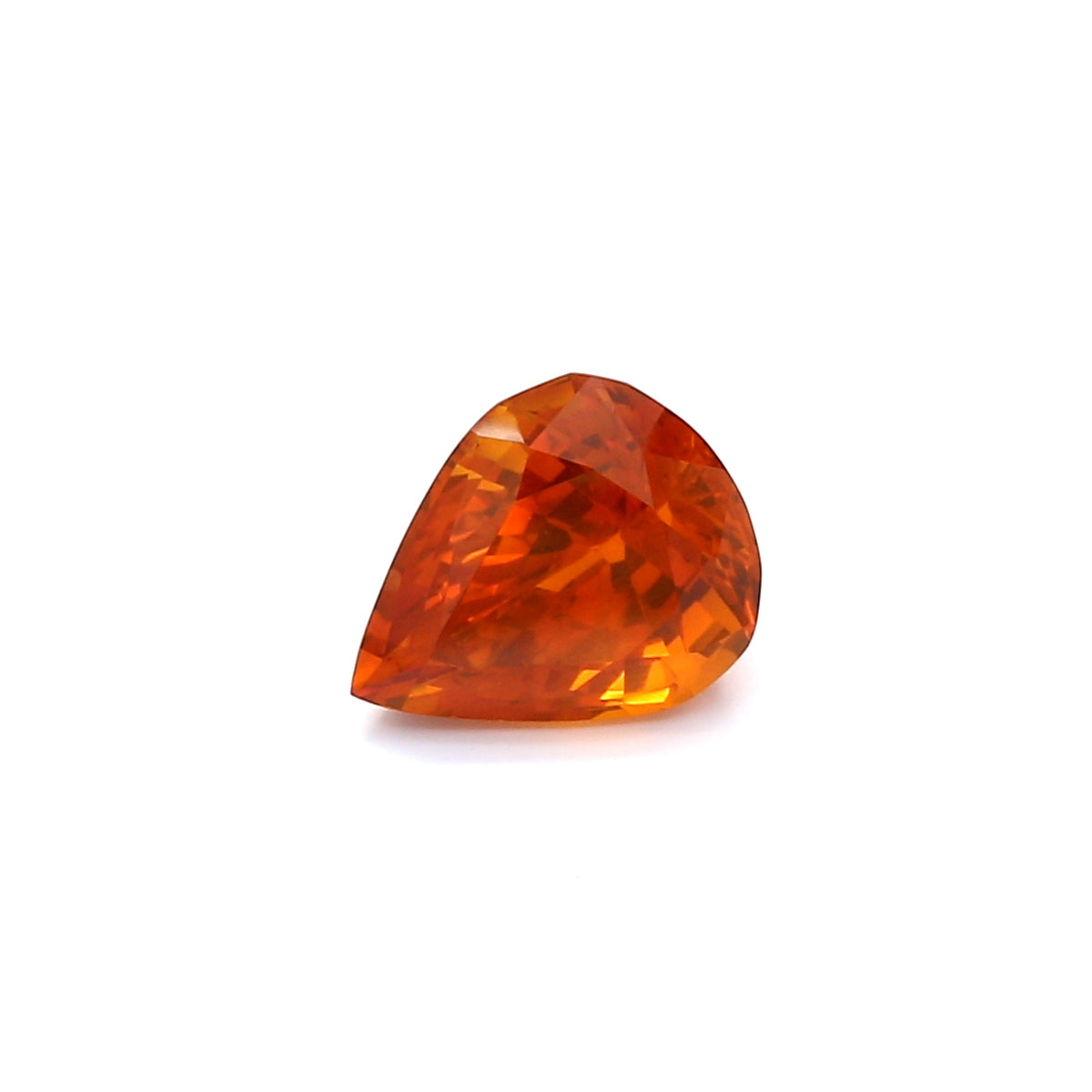 1.96ct Orange, Pear Shape Sapphire, Heated, Sri Lanka - 8.93 x 6.98 x 5.05mm