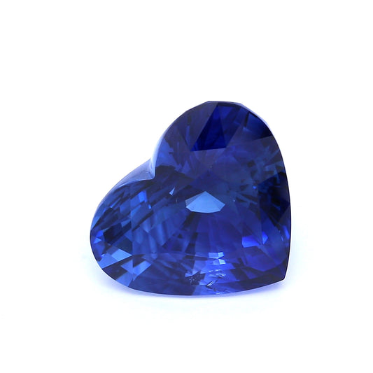 10.90ct Royal Blue, Heart Shape Sapphire, Heated, Sri Lanka - 11.89 x 13.80 x 9.61mm