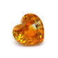 11.55ct Orangy Yellow, Heart Shape Sapphire, Heated, Sri Lanka - 13.03 x 13.45 x 8.14mm