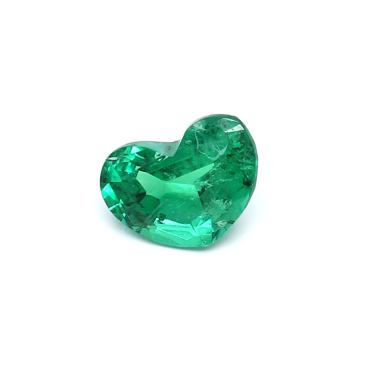 2.04ct Heart Shape Emerald, Minor Oil, Russia - 7.27 x 9.57 x 5.15mm