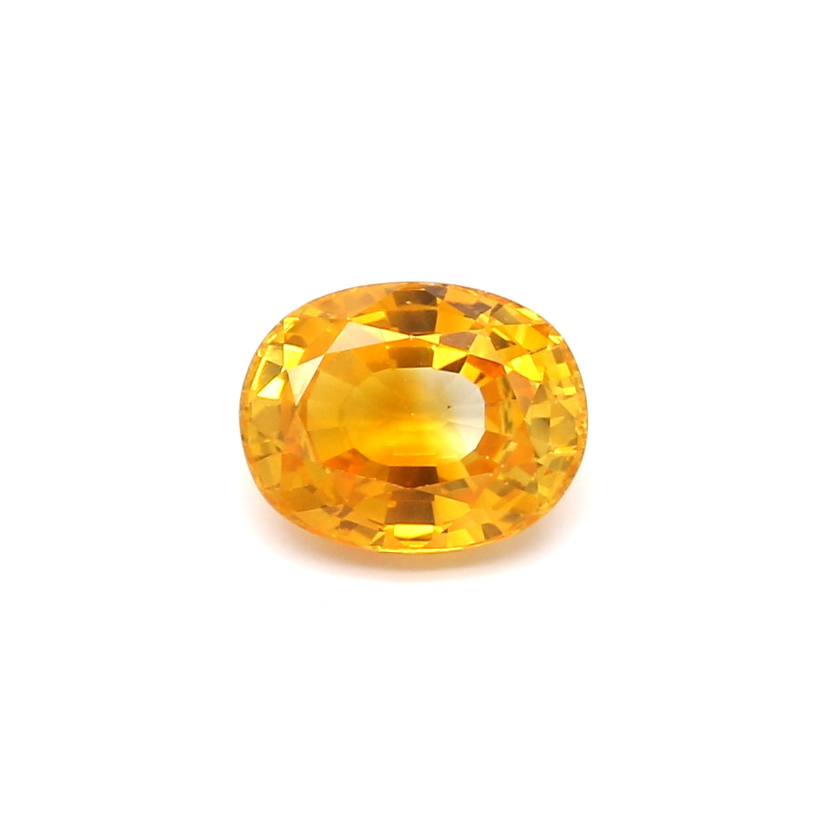 2.44ct Orangy Yellow, Oval Sapphire, Heated, Sri Lanka - 8.82 x 6.86 x 4.37mm