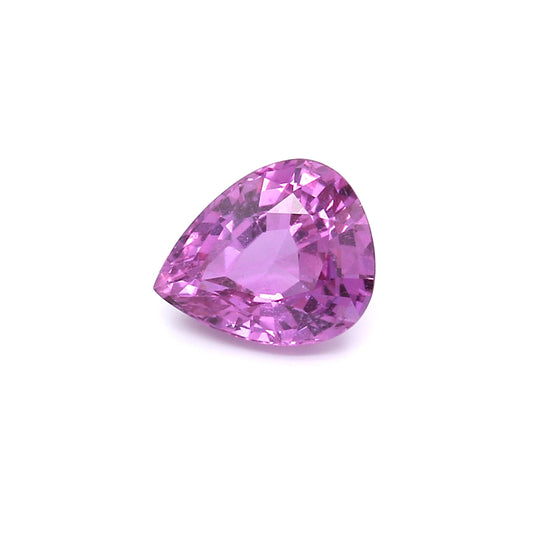 2.49ct Purplish Pink, Pear Shape Sapphire, Heated, Madagascar - 9.28 x 7.60 x 4.66mm