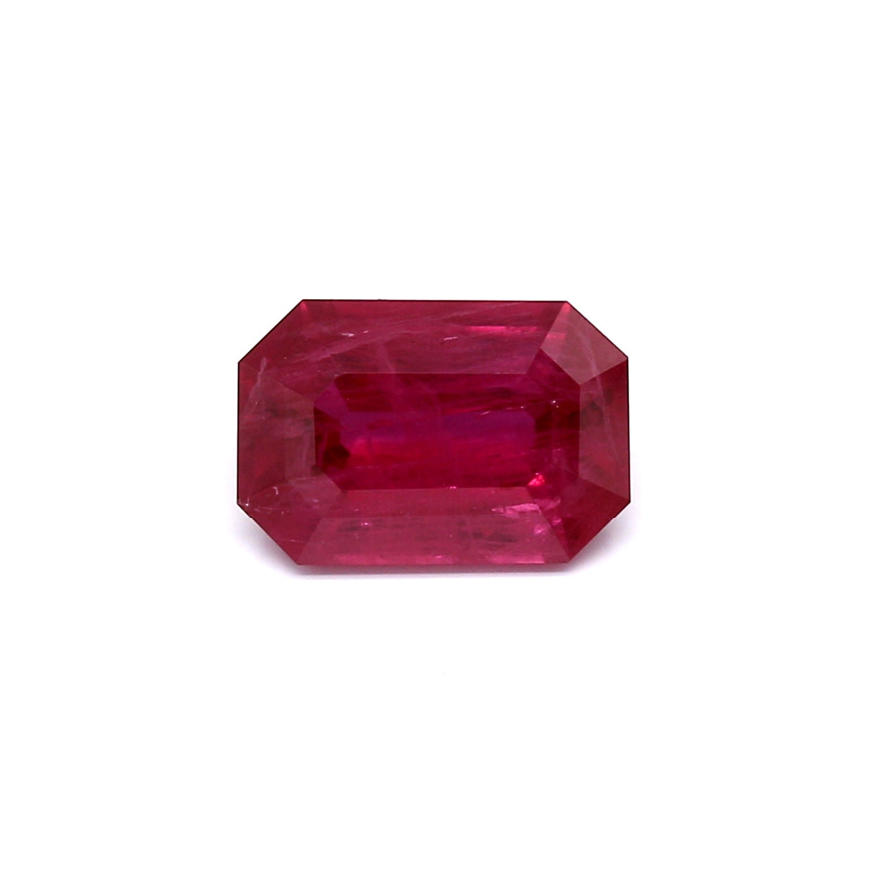 2.60ct Purplish Red, Octagon Ruby, H(b), Thailand - 9.75 x 6.60 x 4.07mm