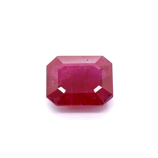 2.69ct Octagon Ruby, H(b), Thailand - 8.82 x 7.26 x 3.76mm