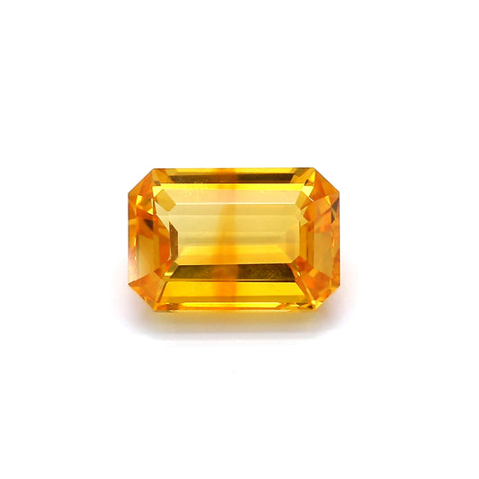 3.23ct Yellow, Octagon Sapphire, Heated, Sri Lanka - 9.99 x 6.95 x 3.95mm