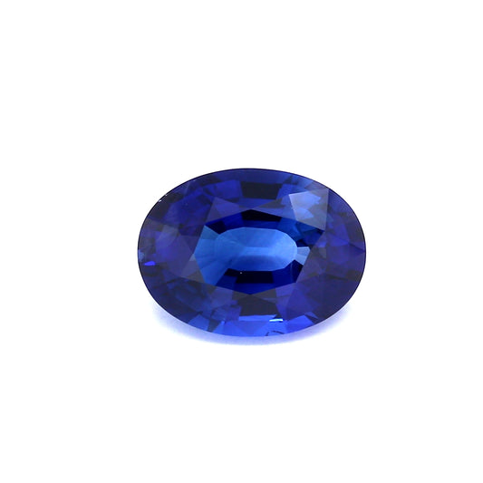 3.80ct Vivid, Royal Blue, Oval Sapphire, Heated, Sri Lanka - 11.27 x 8.33 x 4.92mm