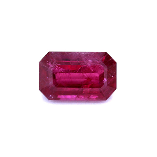 5.16ct Purplish Red, Octagon Ruby, H(b), East Africa - 12.70 x 7.98 x 4.84mm