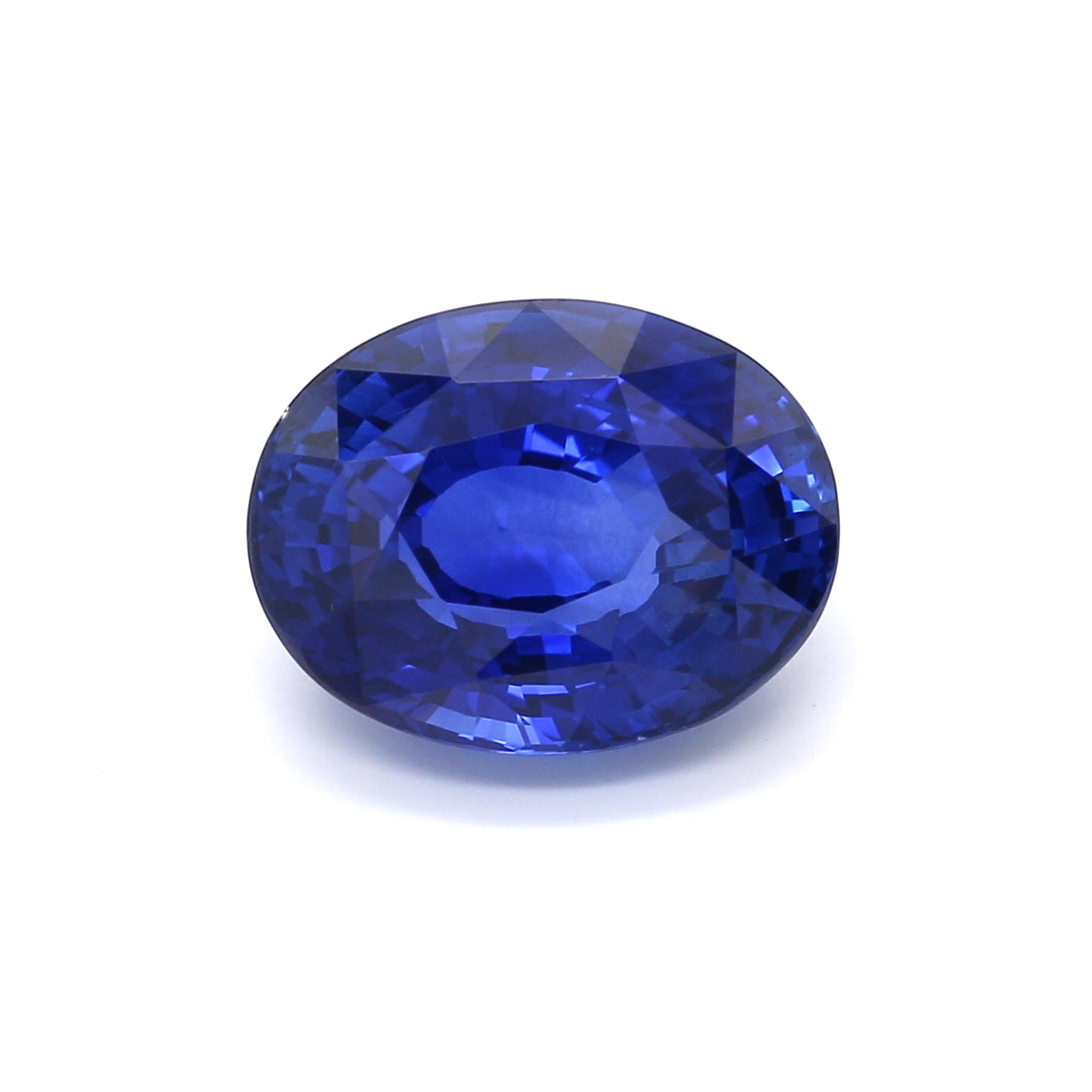 7.11ct Vivid, Royal Blue Oval Sapphire, Heated, Sri Lanka - 12.88 x 9.92 x 6.52mm