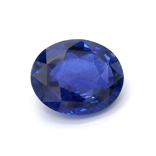9.59ct Vivid, Royal Blue, Oval Sapphire, Heated, Sri Lanka - 14.17 x 12.23 x 6.45mm