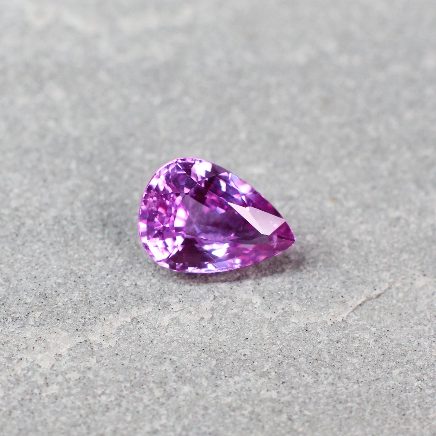 1.91ct Purplish Pink, Pear Shape Sapphire, Heated, Madagascar - 9.34 x 6.64 x 4.06mm