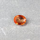 1.70ct Orange Oval Sapphire, Heated, East Africa - 7.84 x 6.40 x 3.47mm