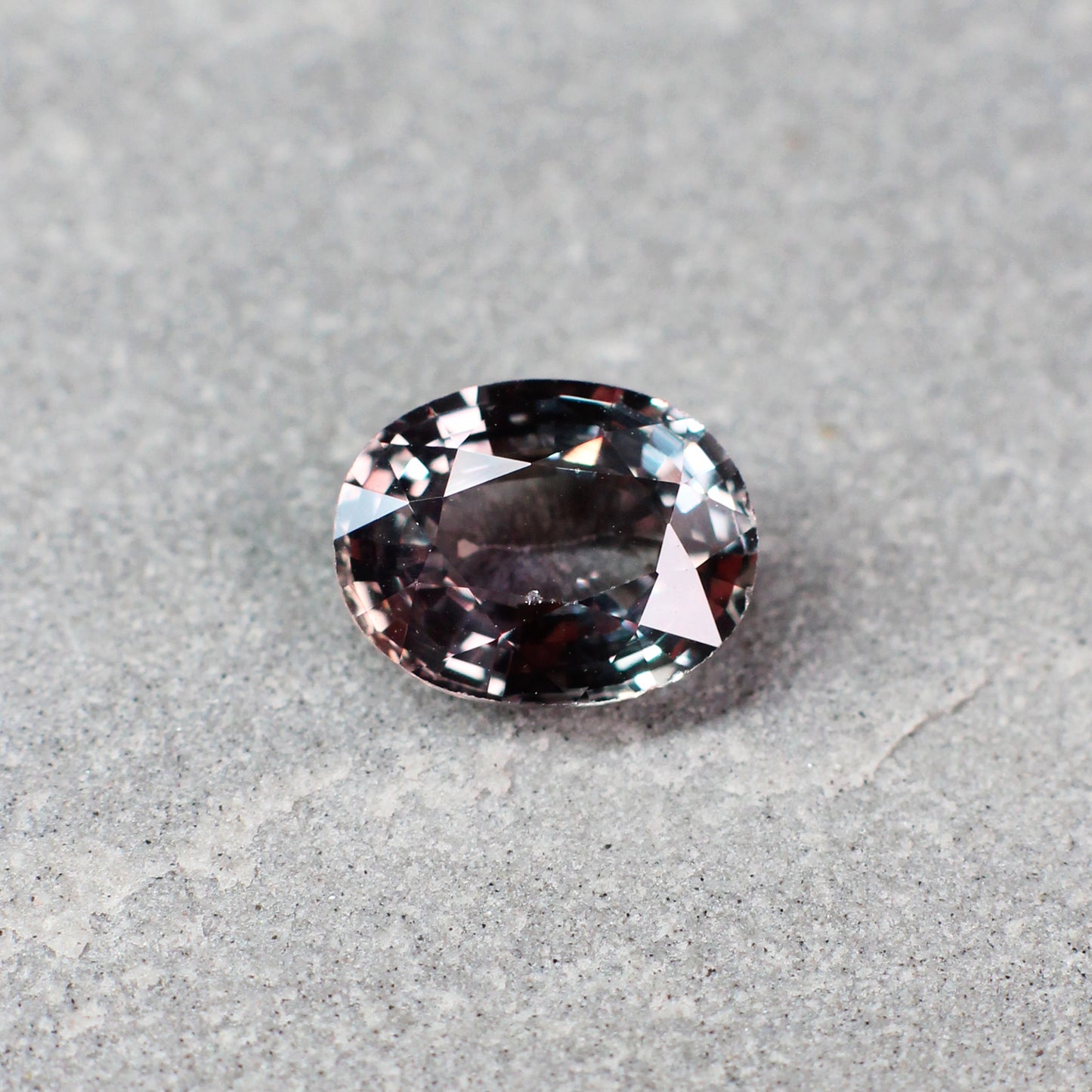 2.35ct Greenish Purple / Brownish Pink, Oval Color Change Sapphire, No Heat, East Africa - 9.08 x 7.02 x 4.04mm