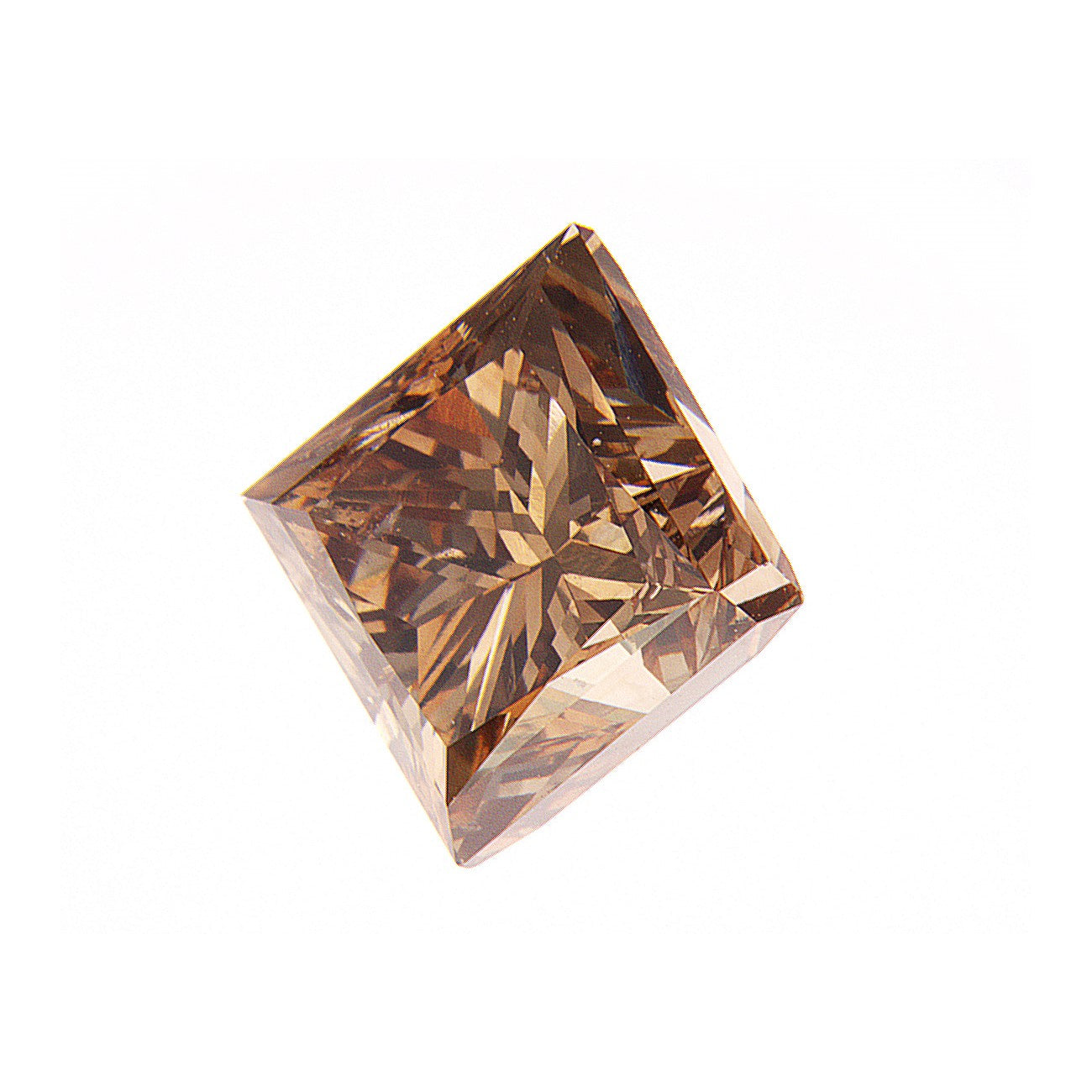 3.02ct Fancy Deep Brown, Princess Cut Diamond, SI1 - 7.38 x 7.24 x 6.31mm