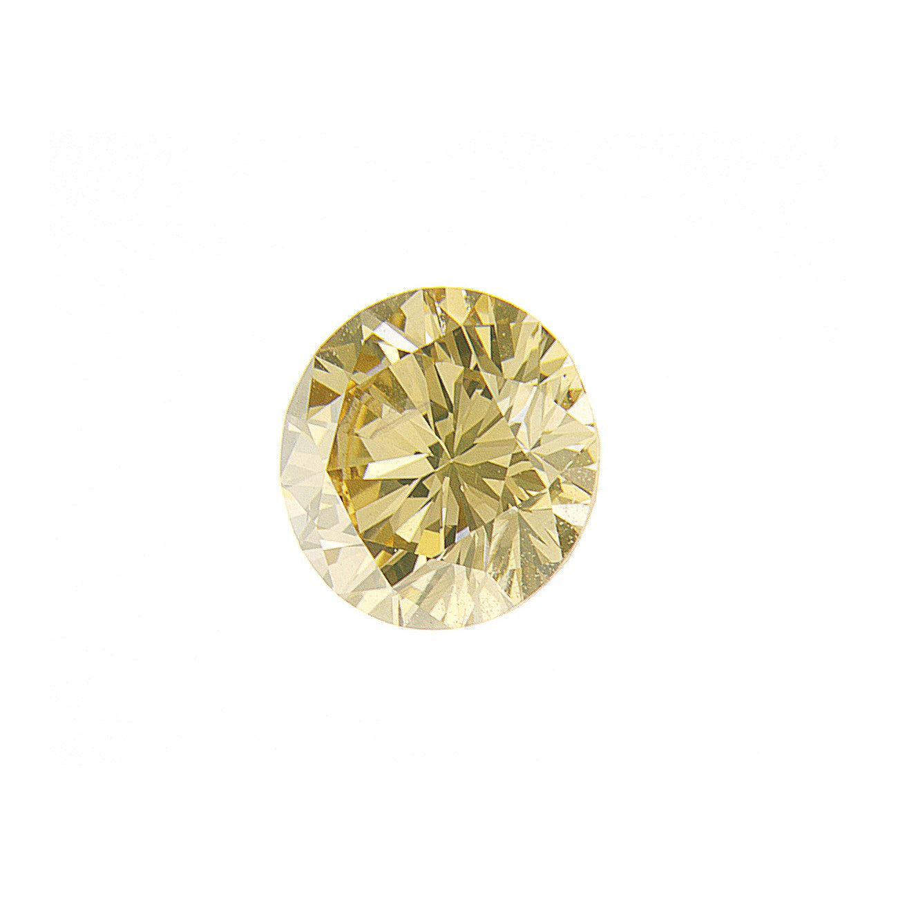 0.56ct Fancy Intense Greenish Orange, Round Diamond, SI2 - 5.26 - 5.31 x 3.28mm