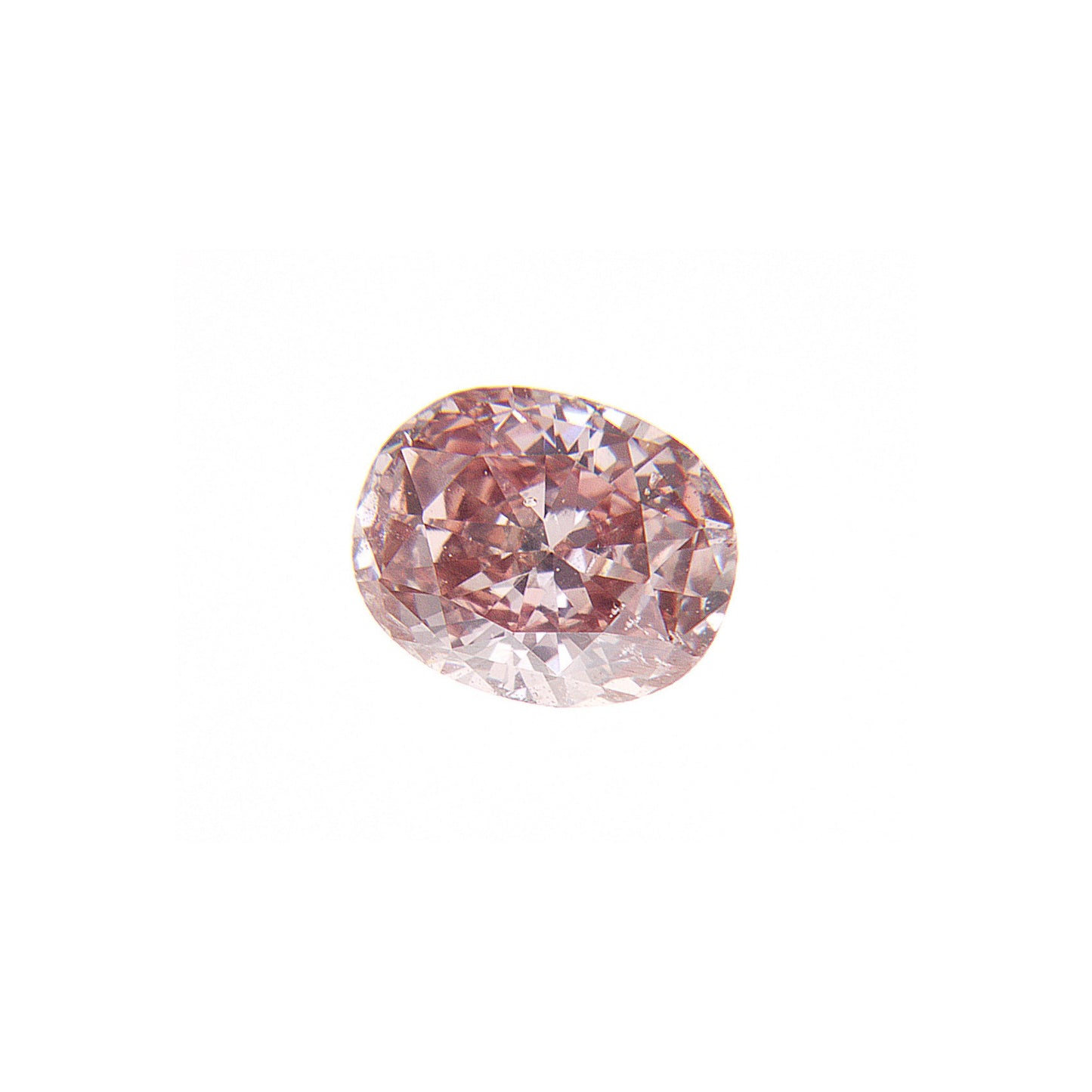 0.21ct Fancy Deep Brownish Orangy Pink, Oval Diamond, SI1 - 4.18 x 3.37 x 2.11mm