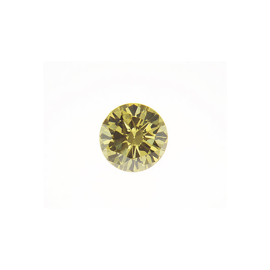0.20ct Fancy Deep Brownish Greenish Yellow, Round Diamond, SI1 - 3.85 - 3.91 x 2.20mm