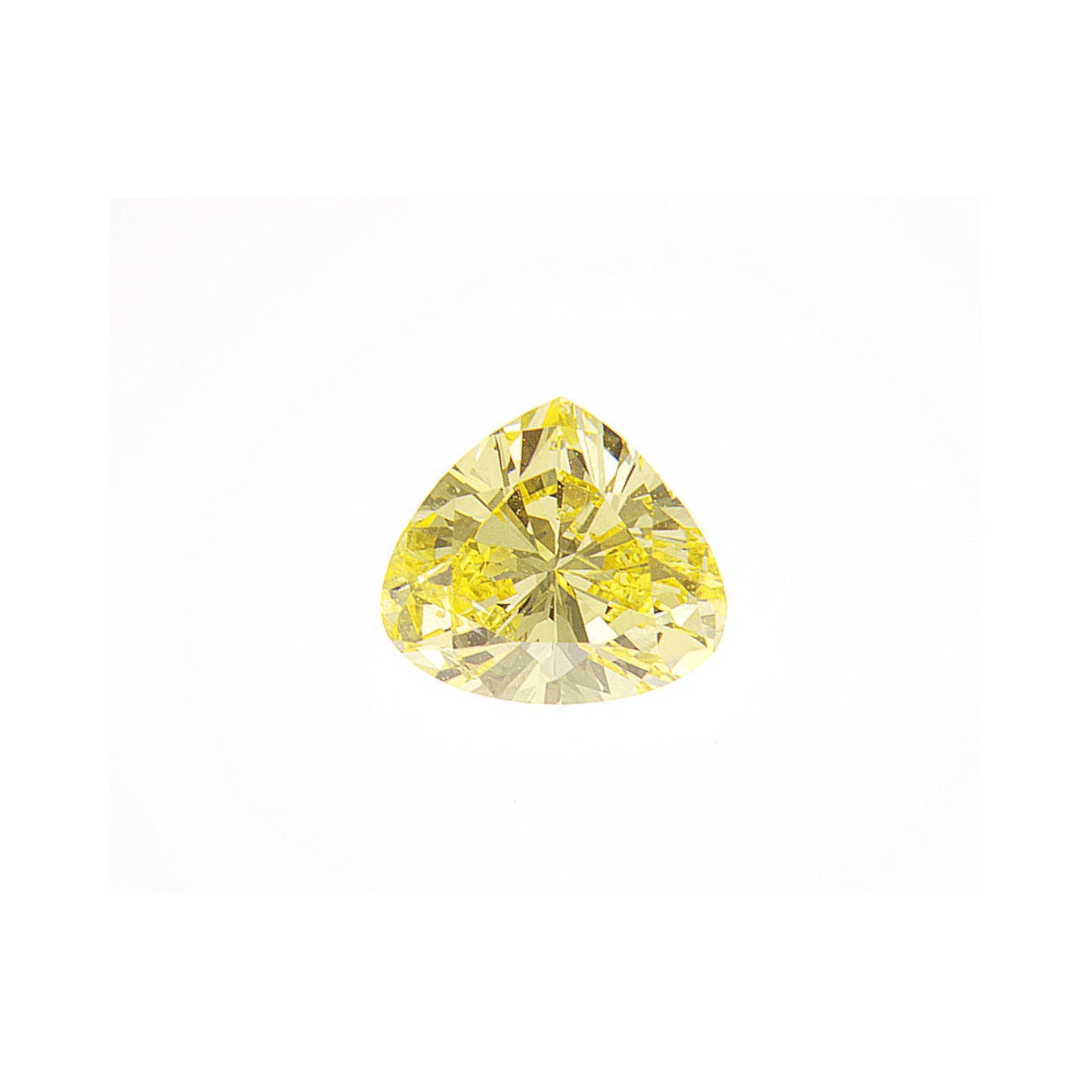 0.50ct Fancy Vivid Yellow, Heart Shape Diamond, SI2 - 5.07 x 5.70 x 2.88mm