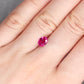 0.99ct Pinkish Red, Oval Ruby, Heated, Myanmar - 6.84 x 5.32 x 2.91mm