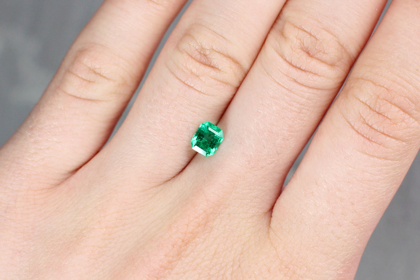 0.68ct Octagon Emerald, Moderate Resin, Zambia - 5.94 x 5.03 x 3.48mm