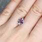 2.40ct Violetish Blue / Purple, Oval Color Change Sapphire, Heated, Madagascar - 9.07 x 7.20 x 4.08mm